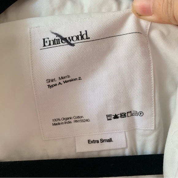 Entireworld Slim-Fit Button-Down Organic Cotton Oxford Shirt Type A‎ Version 2 - Picture 6 of 6